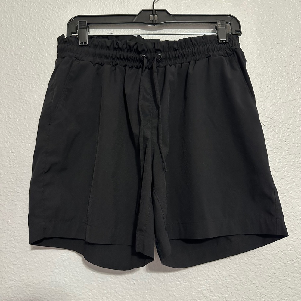 Mondetta Performance Luxury Black Drawstring Athletic Shorts Womens Medium